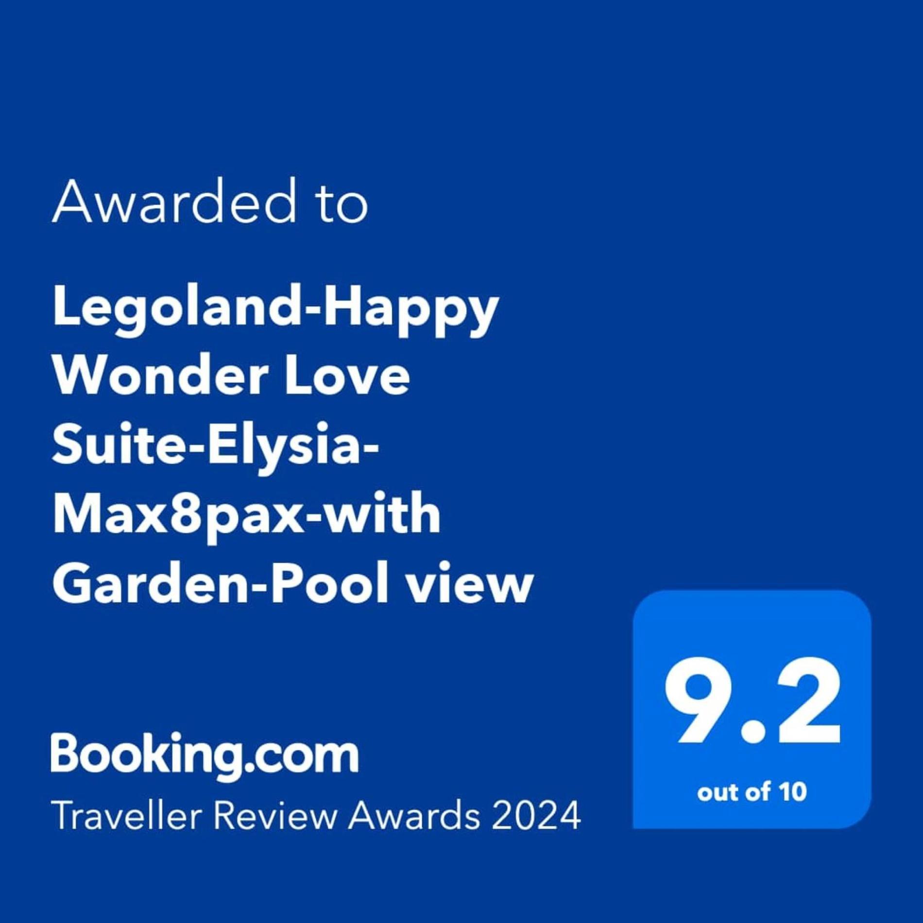 Legoland-Happy Wonder Love Suite-Elysia- Max8Pax-With Garden-Pool View Nusajaya  Eksteriør billede